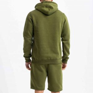 Conjunto Deportivo para Hombre, Sudadera con Capucha y Pantalones Cortos, Corte Holgado, Felpa de Algodón, Traje Deportivo Informal de Dos Piezas, Diseño Personalizado, Precio al por Mayor - Product Image 4