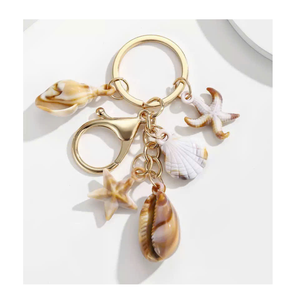 Porte-clés coquillage style océan pour cadeaux de voyage et vente au détail - Product Image 4