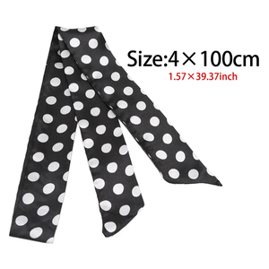 Écharpe en soie fine géométrique rouge et rose pour femme, accessoire personnalisé imprimé numériquement, utilisable comme attache pour cheveux, ruban pour poignée de sac - Tout usage - Product Image 4