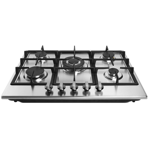Table de cuisson à gaz encastrable moderne à 5 brûleurs, cuisinière à gaz écoénergétique pour applications domestiques et hôtelières - Product Image 1