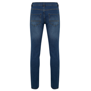 Jean en denim pour homme, taille haute, coupe droite, tricoté, lavable, écologique, séchage rapide, décontracté, long, qualité supérieure, Fourniture ODM - Product Image 6