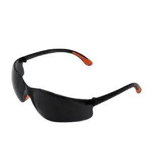 皇冠曼PPE带CE证书电脑黑色镜片护眼防溅时尚眼镜安全防护眼镜