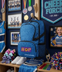 Sac à dos de cheerleading de haute qualité avec finition pailletée, design personnalisé, sacs de sport, sac à dos personnalisé pour équipe de danse de cheerleading - Product Image 1
