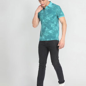Tissu de qualité supérieure pour maillot de golf personnalisé pour homme, uni, à manches courtes, décontracté, pour polos avec logo à motif lettres - Product Image 3