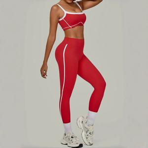 Ensembles pour femmes, ensemble 2 pièces, taille haute, effet push-up, soutien-gorge de sport avec rembourrage amovible, pantalon de sport, leggings de fitness, course à pied, entraînement, gym - Product Image 5