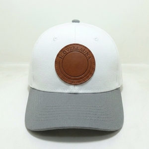 Casquette de baseball personnalisée à 6 panneaux bicolore, visière incurvée, patch rond, OEM ODM, marque privée, vente en gros, faible MOQ - Product Image 1