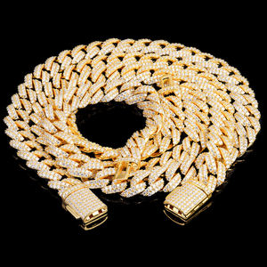 AMBER JEWELS Pulsera de eslabones geométricos de oro macizo de 14K con esmeralda de corte esmeralda cultivada en laboratorio, estilo hip-hop, unisex, para bodas, fiestas y uso diario, con engaste de garra - Product Image 3