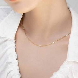 Collier à perles en lettres anglaises dorées, best-seller, luxe léger, design de niche, chaîne de clavicule, mode transfrontalière - Product Image 4