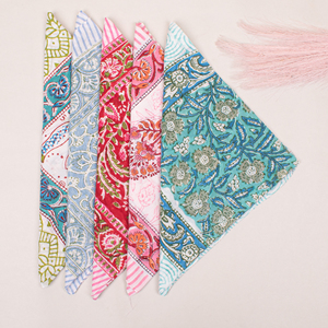Premium Quality Floral Pattern Cotton Multicolor Bandana Square Scarf Durable Sport Wristband Neck <b>Wrap</b> - Product Image 5