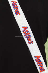 Beaded Belts with Star <b>Purse</b> Embroidery Seed Design Custom Length Guitar Straps Maroon <b>White</b> Colors Fashion Accessories - Product Image 4