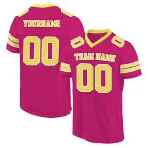 Maillots de football d'entraînement en polyester brodés sur le devant, respirants, pour adultes, avec nom et numéro, style américain, vente en gros - Product Image 2
