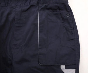 Blue Hi Visibility Reflective Polyester <b>Work</b> <b>Overalls</b> with Red Straps and Pockets CE Certified <b>for</b> <b>Men</b> - Product Image 6