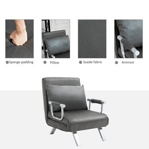 Sofá Cama con Estructura Metálica para Sala de Estar, Cómodo, en Forma de L, Reclinable, con Brazos Cuadrados, Plegable y Suave para Uso Doméstico - Product Image 5