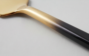 Stainless Steel <b>Cheese</b> <b>Knife</b> <b>Set</b> With Gold Finish And Black Handles Durable <b>Cheese</b> Tools For Serving Use And Hotel Use - Product Image 2