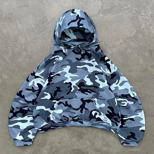 ผู้ผลิตชุดวอร์มแบบมีฮู้ดสั่งทำปี 2026 เสื้อผ้าสตรีทแวร์คุณภาพสูง ทรงหลวมไหล่ตก ตัดเย็บแบบครอปทรงบ็อกซี่ ผ้าฝ้าย 100% - Product Image 1