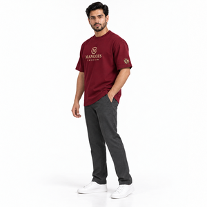 T-shirt décontracté pour femme, brodé sur mesure, 100% coton peigné, qualité supérieure, grammage lourd, manches courtes, coupe classique, 165 grammes, col classique - Product Image 3
