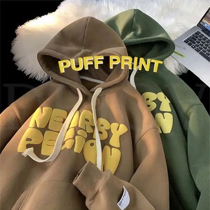 Fabricants de vêtements pour hommes sur mesure, sweats à capuche en coton premium avec impression 3D en relief, design surdimensionné, sweat à capuche unisexe - Product Image 3