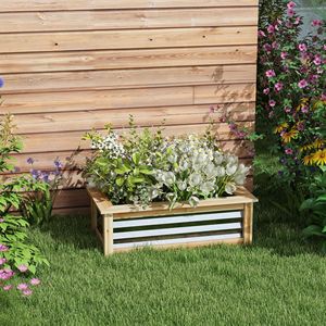 Metal and Wood Combined Vertical Garden <b>Planters</b> Raised Bed and <b>Planter</b> Box for Growing Flowers Herbs <b>Vegetables</b> - Product Image 6