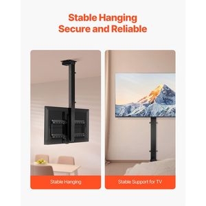 Supporto TV da Soffitto Motorizzato Elettrico Regolabile per TV da 32-55 Pollici, Staffa TV Ribaltabile - Product Image 4