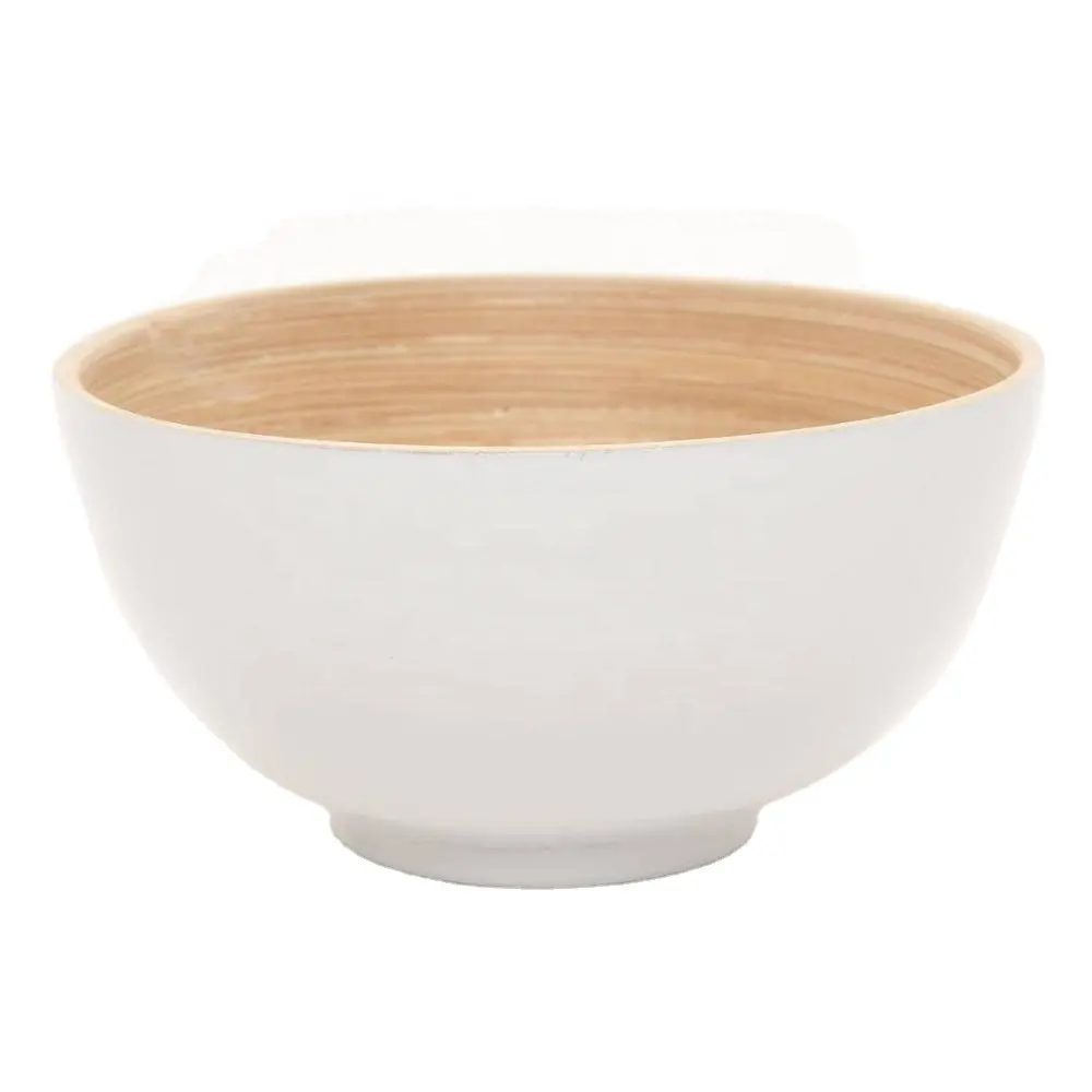 Bamboo bowls disposable traditional manufacturer in Viet Nam customized logo salad bowl bamboo