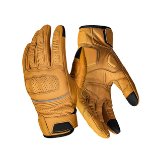 Gants de moto en cuir personnalisés à votre propre design - Meilleur prix - Écologiques, légers, respirants, à doigts complets - Product Image 4