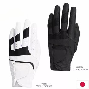 Gant de golf blanc pour droitier en cuir véritable respirant unisexe avec fermeture à enfiler - Product Image 2