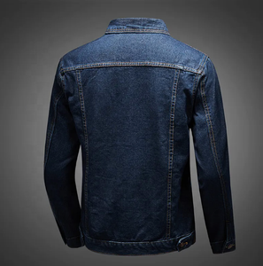 แจ็กเก็ตผ้าเดนิมสำหรับผู้ชายแจ็กเก็ตเดนิมสีสันสดใสโลโก้ออกแบบได้ตามต้องการ - Product Image 6