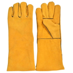 Gants de soudage en cuir de vachette pleine fleur haute performance, résistants à l'abrasion, pour la lutte contre les incendies, le barbecue, les soudeurs - Gants de sécurité - Product Image 1
