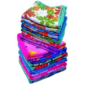 ผ้าขนหนูไมโครพิมพ์ลาย 12x12 นิ้ว นุ่ม ซึมซับดี แห้งเร็ว 108 GSM - Product Image 1