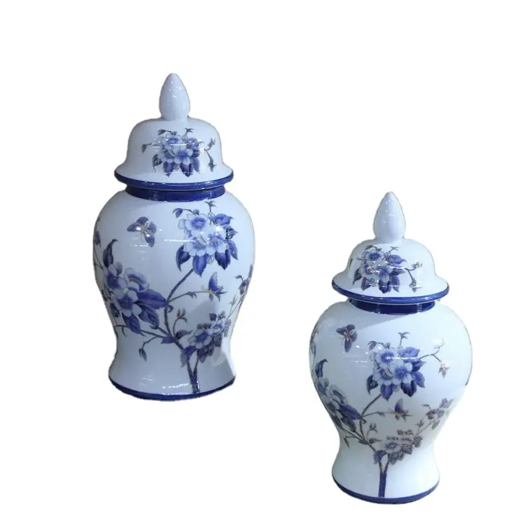 Vase Set High End Online Home Decoration Items Cerative Livingroom Jarrones Con Tapa Ceramic Handicraft Ornaments Set Of Vases
