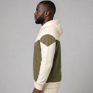 Sudadera con capucha para hombre, estilo vintage, de corte holgado y corto, lisa, para streetwear, servicio OEM - Product Image 2