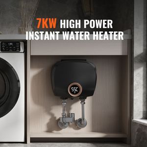Scaldabagno Elettrico Istantaneo Senza Serbatoio 7KW, Boiler per Lavello con Display Digitale della Temperatura, Facile Installazione, 240V 6000W - Product Image 1