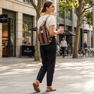 Premium Quality Jute Backpack Shoulder Travel <b>Bag</b> | Durable School Traveler Carry <b>Bag</b> for Daily Use Sale Premium Quality Design - Product Image 3