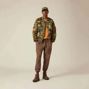 Veste bomber réversible imperméable coupe-vent de haute qualité personnalisée, écologique, pour hommes, style streetwear MA1 - Product Image 6