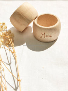 Anneaux de serviette en bois, écologiques, de qualité supérieure, accessoires de table les plus vendus pour la décoration de la salle à manger à la maison - Product Image 3