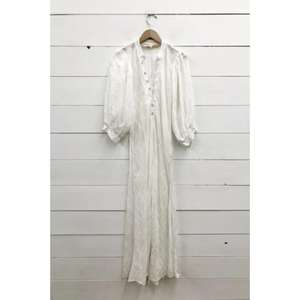 Caftán Largo Informal Estilo Occidental Hecho a Mano para Mujer, Corte Regular, Teñido a Mano, Talla Única, Cintura Natural, Ecológico, Hecho en India - Product Image 1