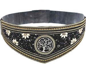 Ceinture brodée haut de gamme à prix de gros, ceinture ethnique pour femmes, idéale pour les saris, les lehengas et les tenues de fête, avec broderie artisanale - Product Image 4