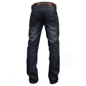 Nueva Llegada: Pantalones Vaqueros de Mezclilla para Hombre, Corte Slim Fit, Lavados, Desgastados y Rotos - Product Image 1