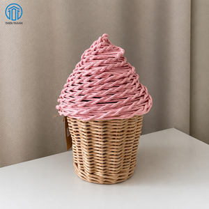 Luxury Handmade Rattan Ice Cream Gergean <b>Box</b> <b>Ramadan</b> Party Favor <b>Box</b> Wholesale OEM ODM Supplier in Vietnam - Product Image 1