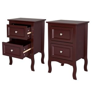 2pcs Large Size Country Style Two-Tier Nightstands Old Code65358349 - Product Image 3