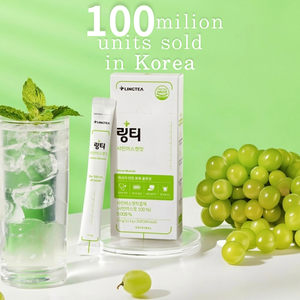 เครื่องดื่มเกลือแร่ LINGTEA รส Shine Muscat แบบซอง 11.4 กรัม (40 กิโลแคลอรี่) * 10 กล่อง ผลิตในเกาหลี - Product Image 6