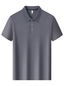 Polo de Punto Texturizado Ajustado para Hombre, Camisa Casual de Manga Corta con Cuello y Botones, Logotipo Personalizable - Product Image 3