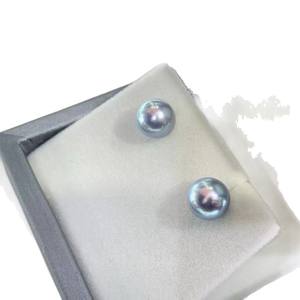 8-9mm Genuine Hemp Sunflower Style Seawater <b>Pearl</b> <b>Earrings</b> and S925 Silver Pendant Necklace Set Pure Silver - Product Image 5