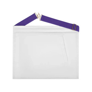 Delantal de Maestro Masón de la Logia Azul con Bordado Detallado del Sello de Oklahoma, Delantal Formal de la Logia, Delantal Ceremonial Masónico - Product Image 6