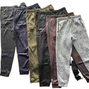 Pantalones Deportivos de Alta Calidad para Hombre, Cintura Elástica con Cordón, Bolsillos con Cremallera, Dobladillo Ajustado, Pantalones Deportivos Casuales de Punto - Product Image 1