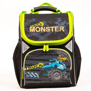 Sac à dos EVA léger pour réduire la charge sur le dos, sac à dos à motif de voiture de dessin animé, sac d'école adapté aux élèves du primaire - Product Image 1