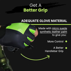 Guantes de Ciclismo para Hombre - Acolchados, Absorbentes de Impactos, Antideslizantes, Transpirables, de Medio Dedo, para Ciclistas de Montaña - Product Image 6