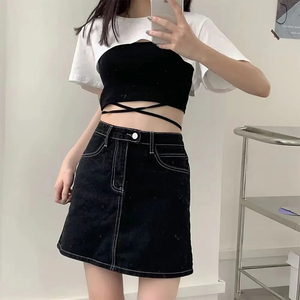 Haut court sans couture pour femme, doux, extensible, coupe ajustée, sans manches, vêtement de sport pour femme, idéal pour la gym, le yoga, la course à pied et les activités sportives. - Product Image 3