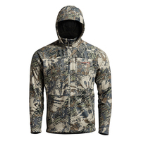 Veste de chasse d'hiver imperméable, coupe-vent, respirante, en softshell, couleur orange vif, à capuche, pour activités de plein air, Lawd Sports