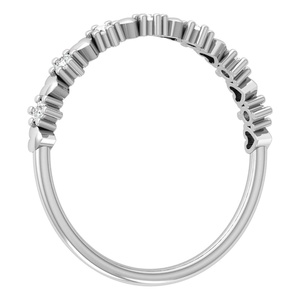 Anillo de ajuste de punta en forma de corazón de diamante cultivado en laboratorio de 10K 14K 18K personalizado de lujo Vintage para mujer, joyería de moda bonita para venta al por mayor - Product Image 4